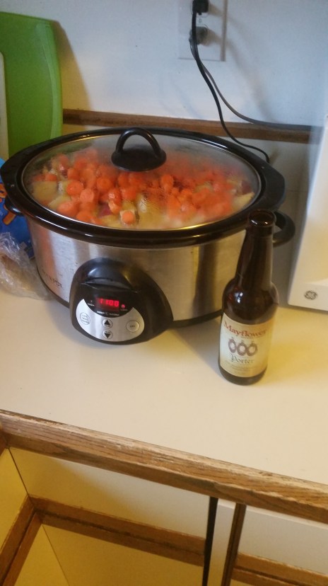 Mayflower Porter Beef Stew Before