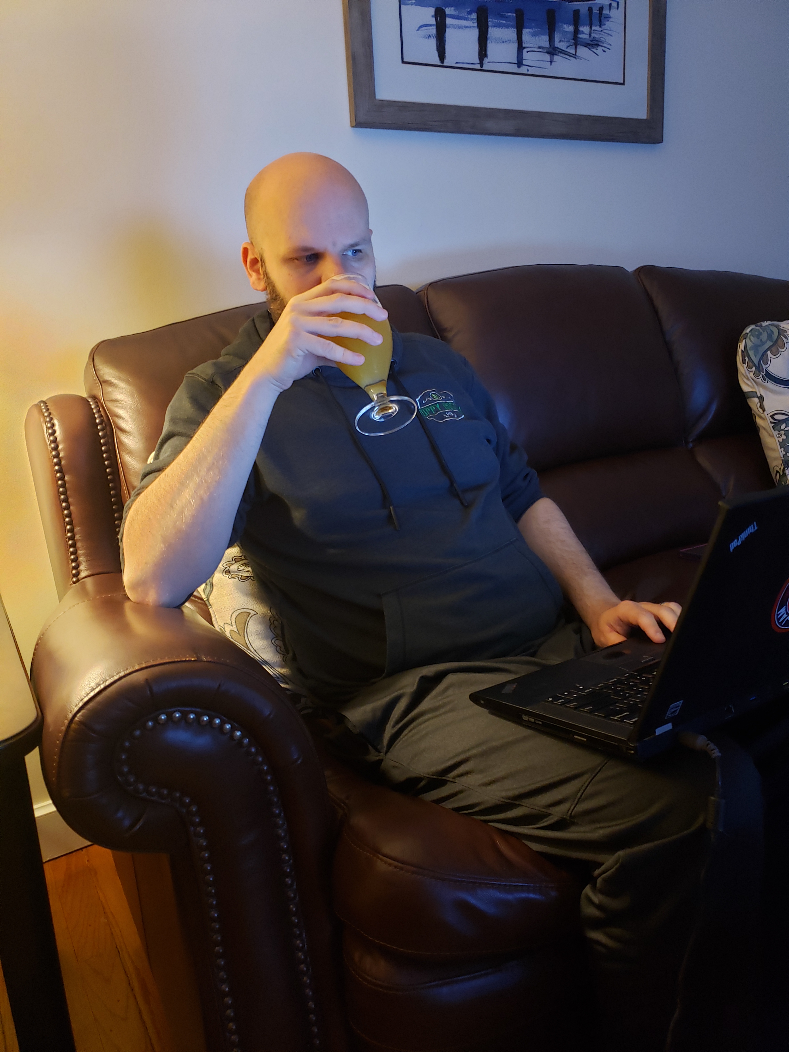 Sipping a beer in quarantine 1